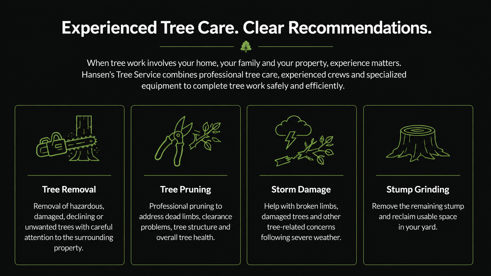 Hansens Tree Service O'Fallon Missouri Tree Removal